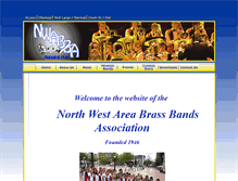 Tablet Screenshot of northwestbrassbands.org.uk